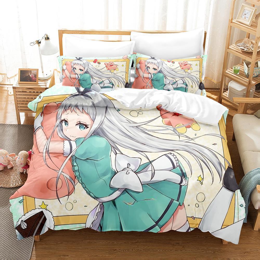 Kawaii Grils Blend S Bedding Set Single Twin Full Queen King Size Bed Set Adult Kid Bedroom Duvet Cover Sets Anime Bed Sheet Set