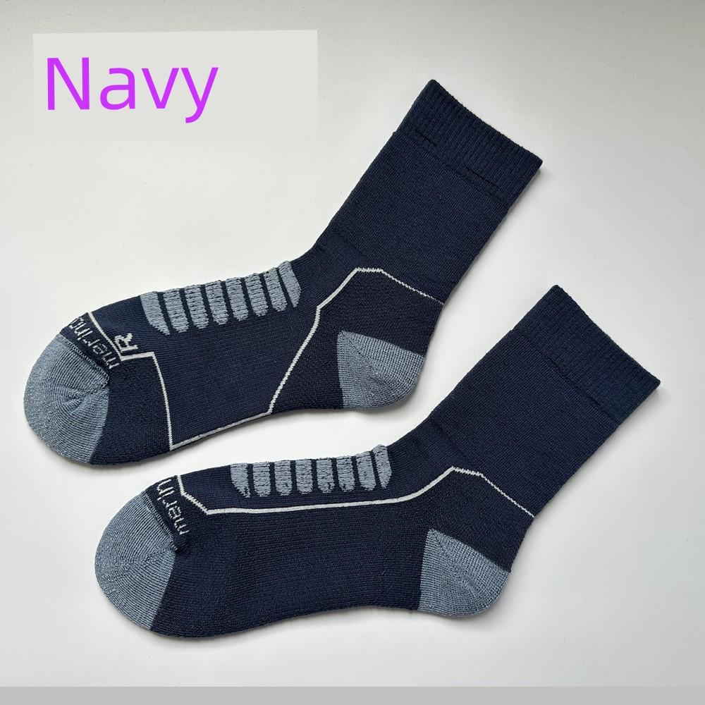 Outdoor Meiru Wool Socks Men Boneless Seam Head Long Tube Terry Thick and Comfortable Breathable Wicking Dry