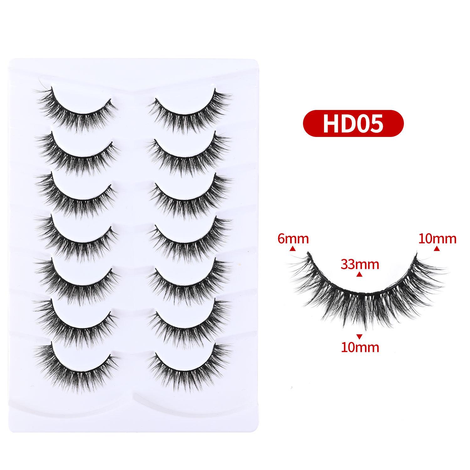 

Meiyiya Natural Short Stem Daily Eyelashes - 7 Pairs