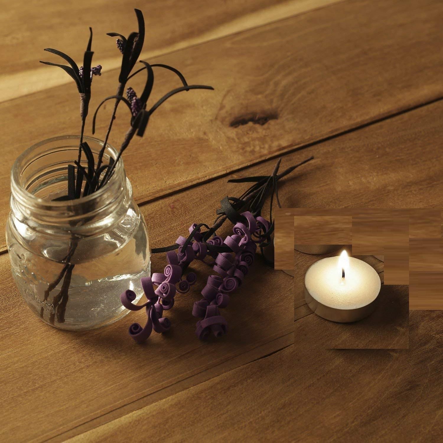 

@ White Tealight Smokeless Diya Unscented Candle For Home 15Gm