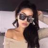 Vintage Oversized Square Sunglasses Big Frame Fashion Shades Unisex Women's Sun Glasses Gafas De Sol