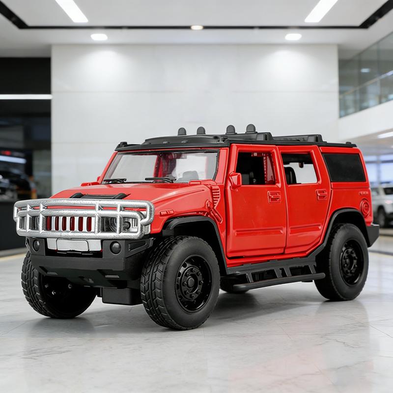 1/32 Hummer H2 Alloy Model Car Toy Diecasts Metal Casting Sound and Light Car Toys For Children Vehicle