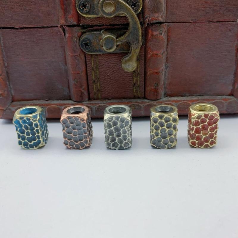 Barrel Paracord Bead Bracelet Keychains Handcraft Pendant DIY Outdoor Accessory