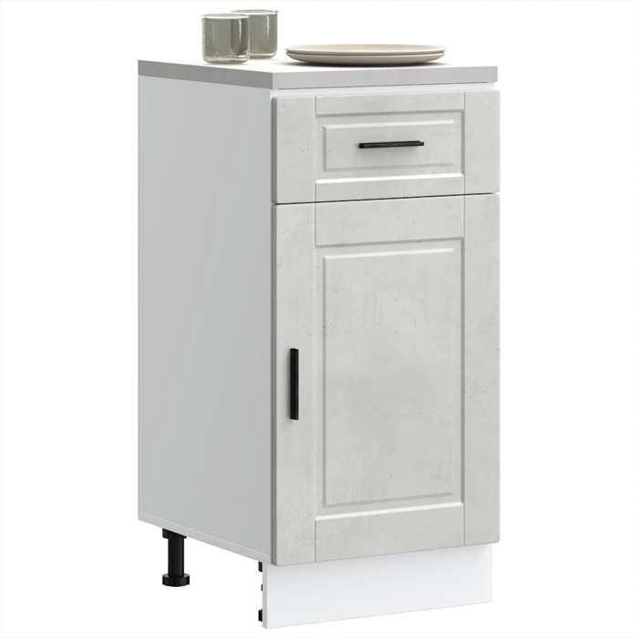 VidaXL Armoire de cuisine Porto gris béton bois d'ingénierie 853951