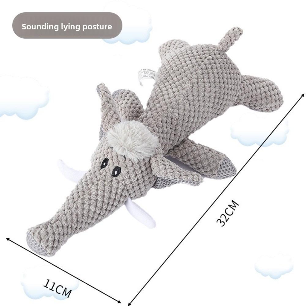 Indestructible Dog Toy Interactive Squeak Function Dog Toys Soft Fleece Cute Appearance Durable Squeaky Toys Dog Accessories