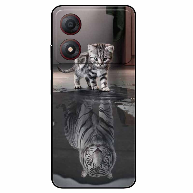 Pour ZTE Blade A34 4G Coque Anti-choc TPU Silicone Souple Housse de Téléphone pour ZTE Blade A 34 Funda Peinte pour BladeA34 Capa de Luxe