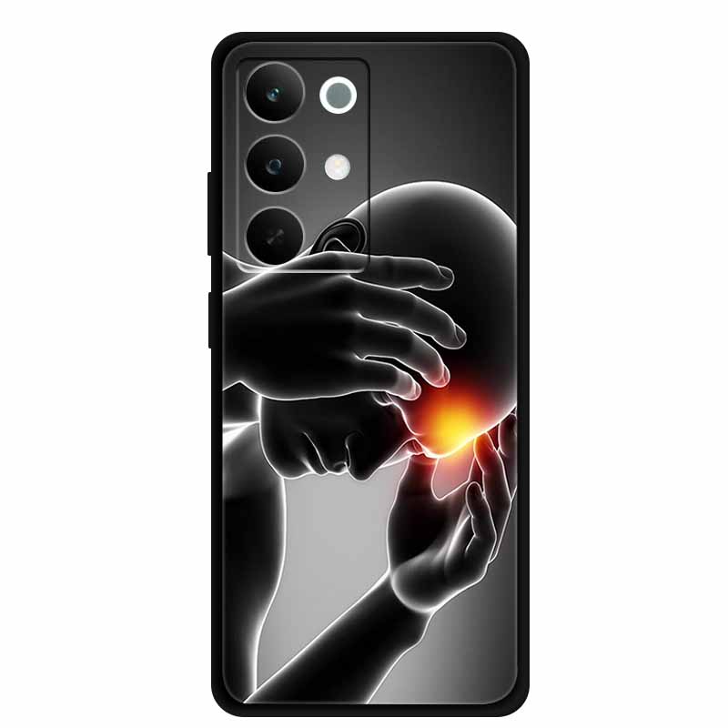 

Чохол для телефону Realme C85 5G 2025 Квіти Чорний Силіконовий М яка Задня Кришка Чохол Для Realme C85 Pro Чохол 6.8 C 85 Pro Coque Funda Realme C85 Pro
