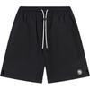 Li-Ning Basketball Series Solid Color Mid-Waist Drawstring Comfortable Quick-Dry Loose Straight Casual Shorts Men shorts Black AKST345-1