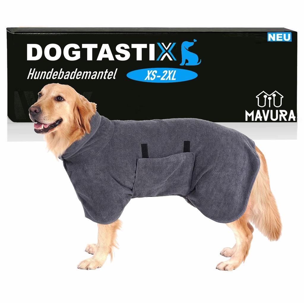 DOGTASTIX Psí župan Domácí mazlíček župan Župan Psi Kočky všechny velikosti