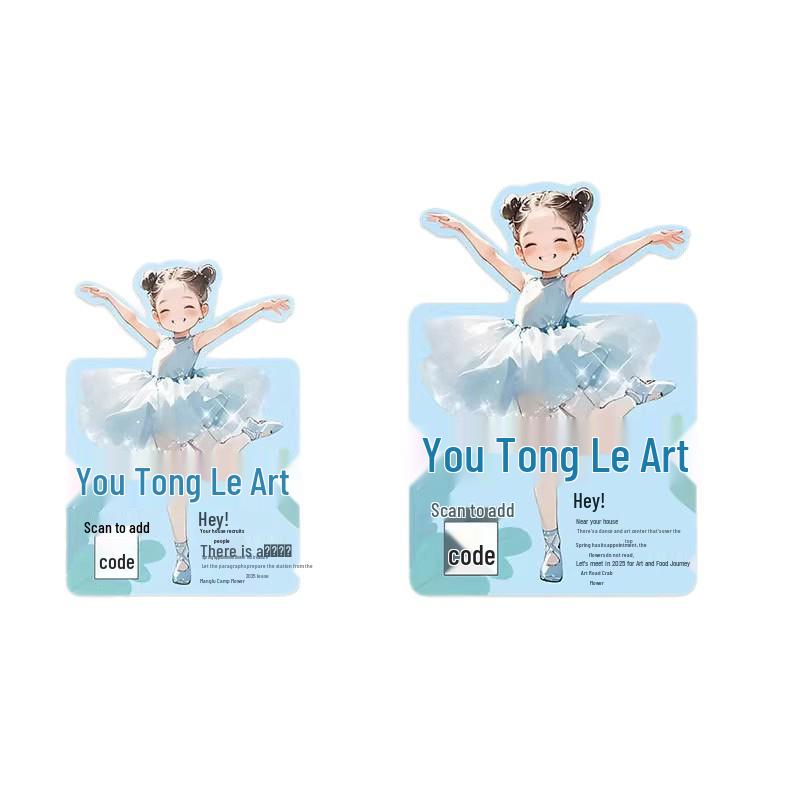 Custom Dance Class Trial Card for Kids: Ballet & Latin Promotion