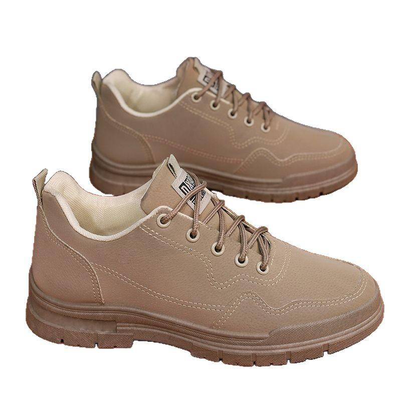 Men's Shoes Spring and Autumn New Outdoor Leisure Sports Tooling Non-slip Labor Insurance Low-top Martin Labor Insurance Shoes Construction Site W