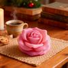 Candle Mold - 1 Rose Gypsum Silicone Mold Suitable for DIY Scented Candles, Diffuser Stones, Floral Decorations, and Handmade Craft Tools