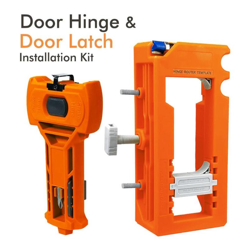 Template Accurate Chiseling And Scoring Door Latch New Orange Door Hinge & Door Latch Installation Kit Door Hinge Mortiser