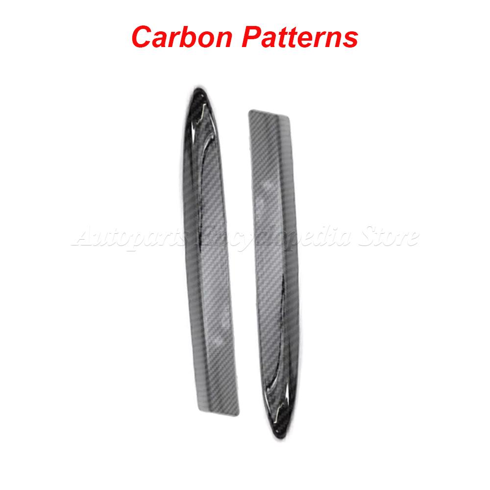 735455042 For FIAT 500 2008‑2015 Car Front Bumper Upper Molding Chrome Carbon Trim 735455041 Front Bumper Upper Grill Trim