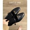 Sheepskin version~ Genuine leather retro camellia Mary Jane women's shoes spring and autumn British style small leather shoes French thick heel single