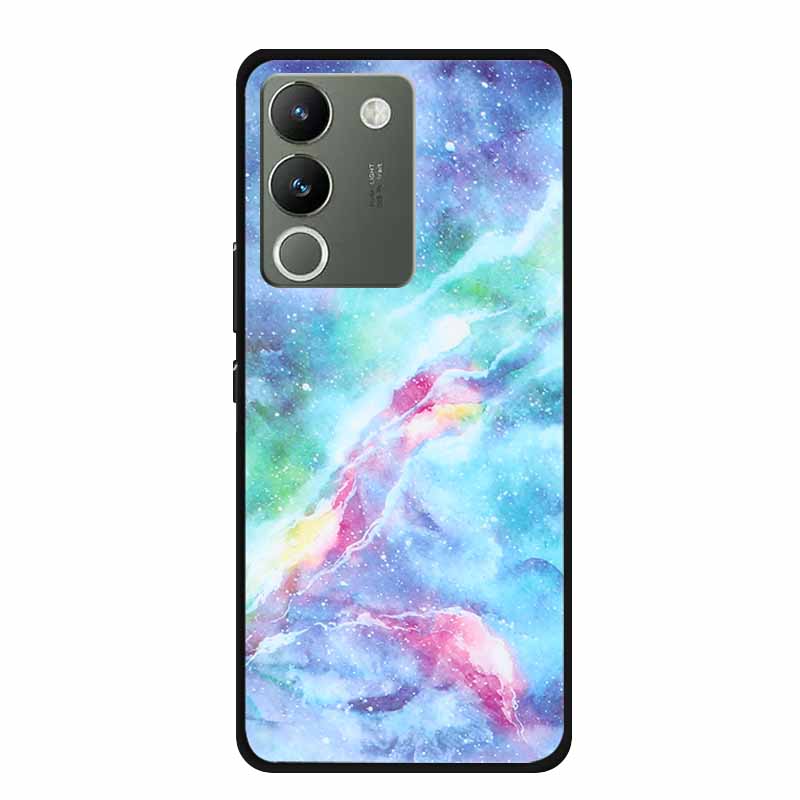 For Vivo V30 Lite 5G Case 6.67" Soft Silicone Marble TPU Phone Bag for vivo V30 Lite 5g V2314 Covers Luxury Protector V30Lite