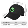 Power Button (green) Baseball Cap Hat Luxury Brand |-F-| Visor Cosplay For Man Women's