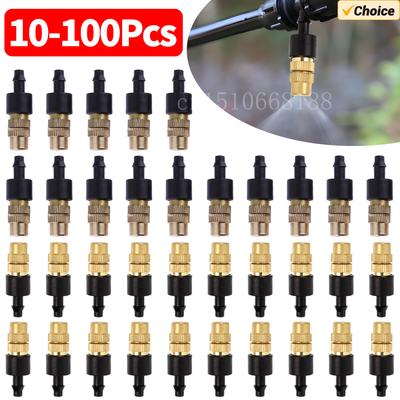 10-100 Pièces Buse de Brume Réglable en Cuivre Buse d'Arroseur de Jardin Équipement de Jardin Extérieur Arroseur d'Eau pour Pelouse de Serre