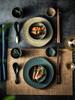 Chinese Tableware Set Plate Bowl Ceramic Combination Solid Color Tableware