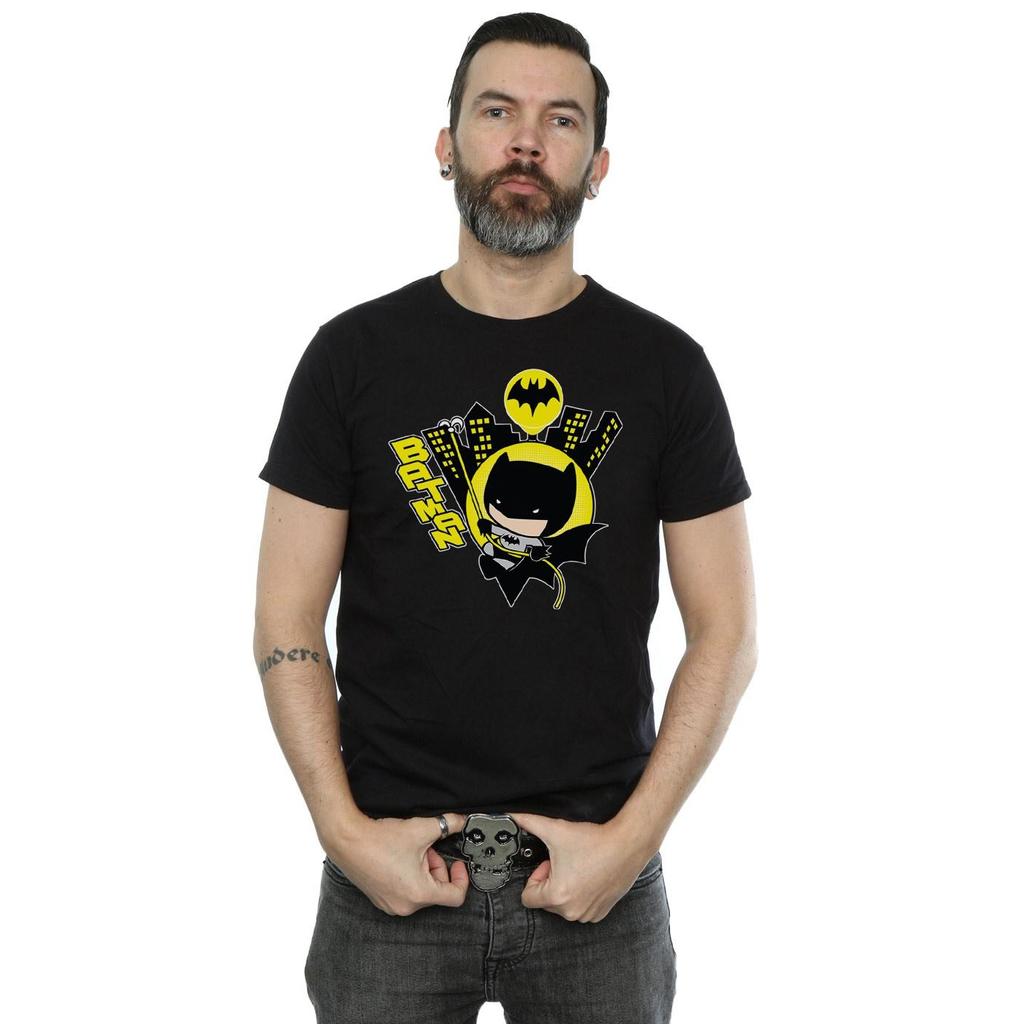 DC Comics Herren Chibi Batman Swinging T-Shirt