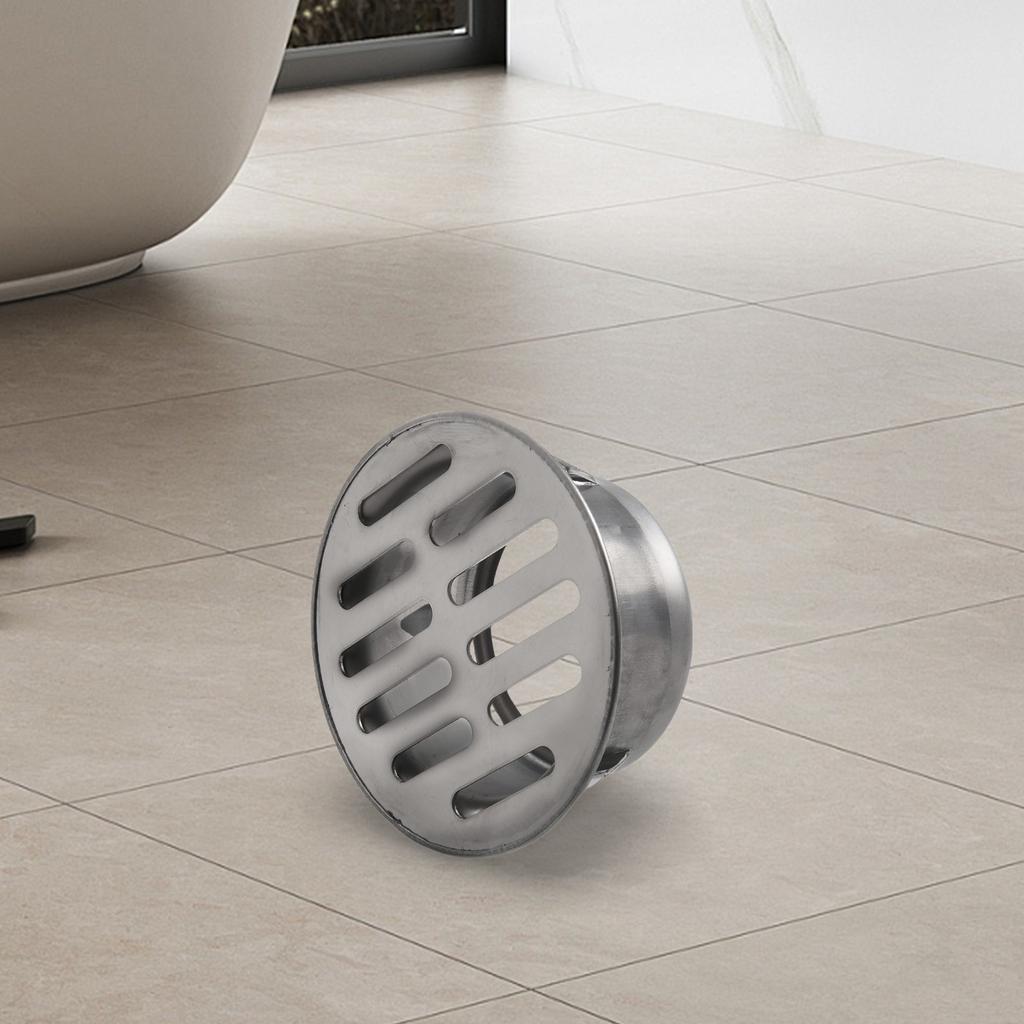 Outdoor Balcony Floor Drain 304 Stainless Steel Thick Drainage Roof Round Flat Floor Drain Cover Rain Pipe Cap For Garden Floor