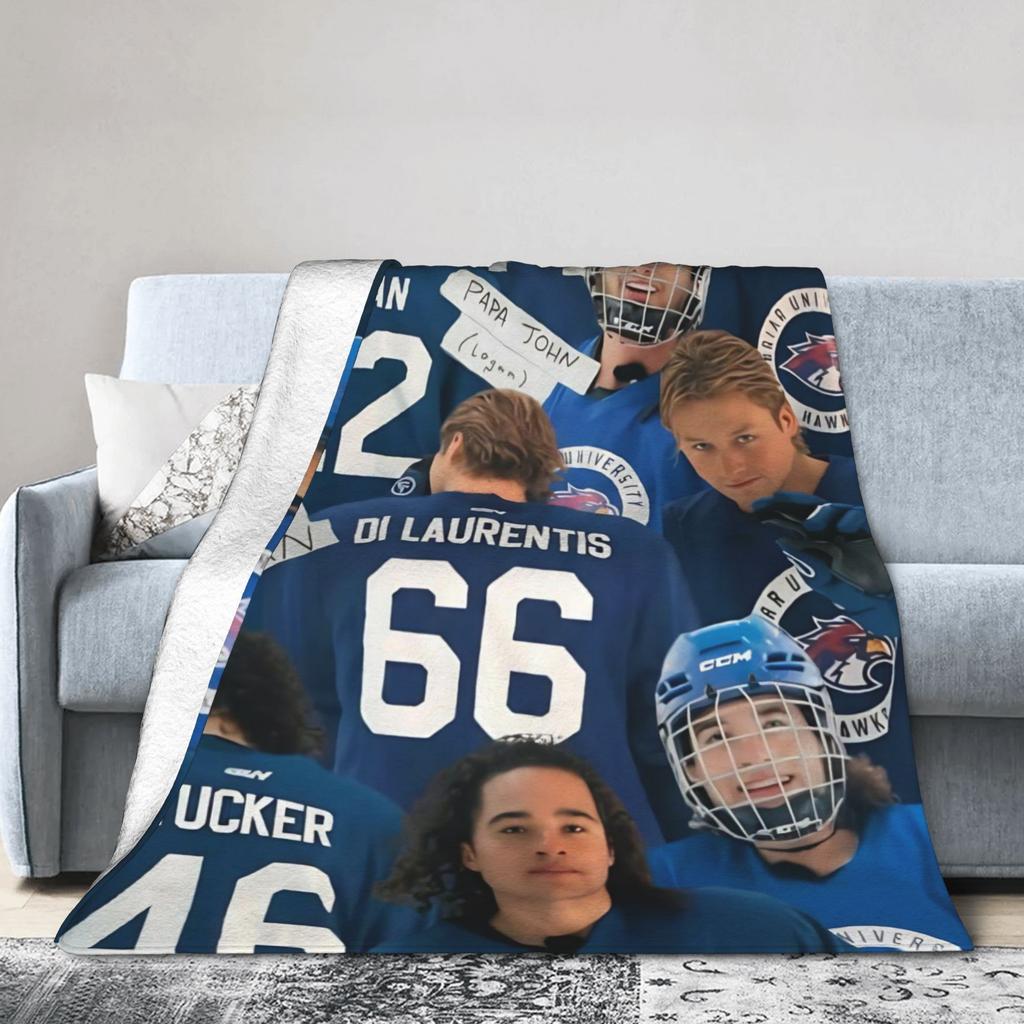 Off Campus Hockey Romance Blankets Velvet All Season Portable Soft Throw Blanket for Sofa Outdoor Bedspreads