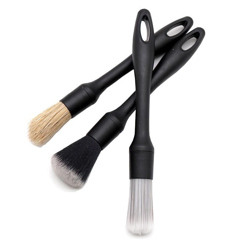 4Pcs/set Car Interior Cleaning Brush Detail Cleaning Brush Tire Brush Soft Bristle Brush Car Wash Tool Gap Brush
