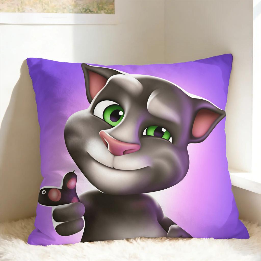 Pillow Cover Decorative T-Talking T-Tom And F-Friends Vintage Pillow Case For Sofa Bedroom Home Decor Pillowcases