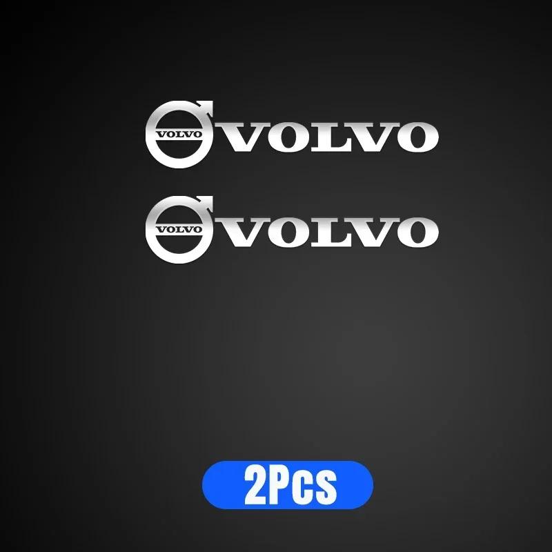 2/5/10pcs Car Styling Metal Stickers Interior Decoration Decals For Volvo C30 V40 V50 V60 V90 S40 S60 S80 S90 XC40 XC60 XC90 T5