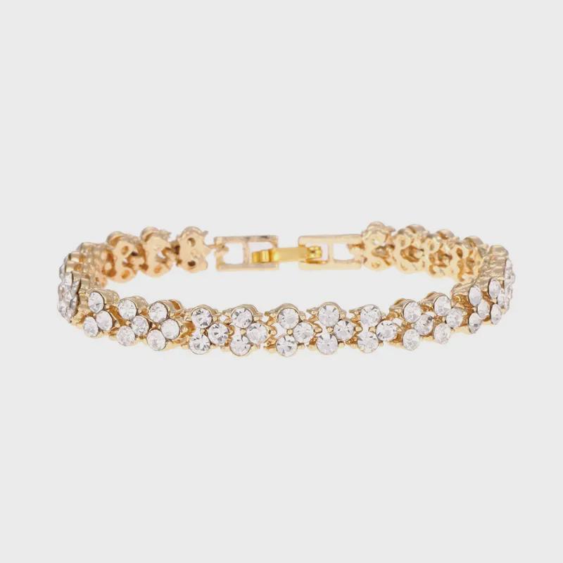 "Korean Romantic Double-Layer Diamond Star Bracelet"