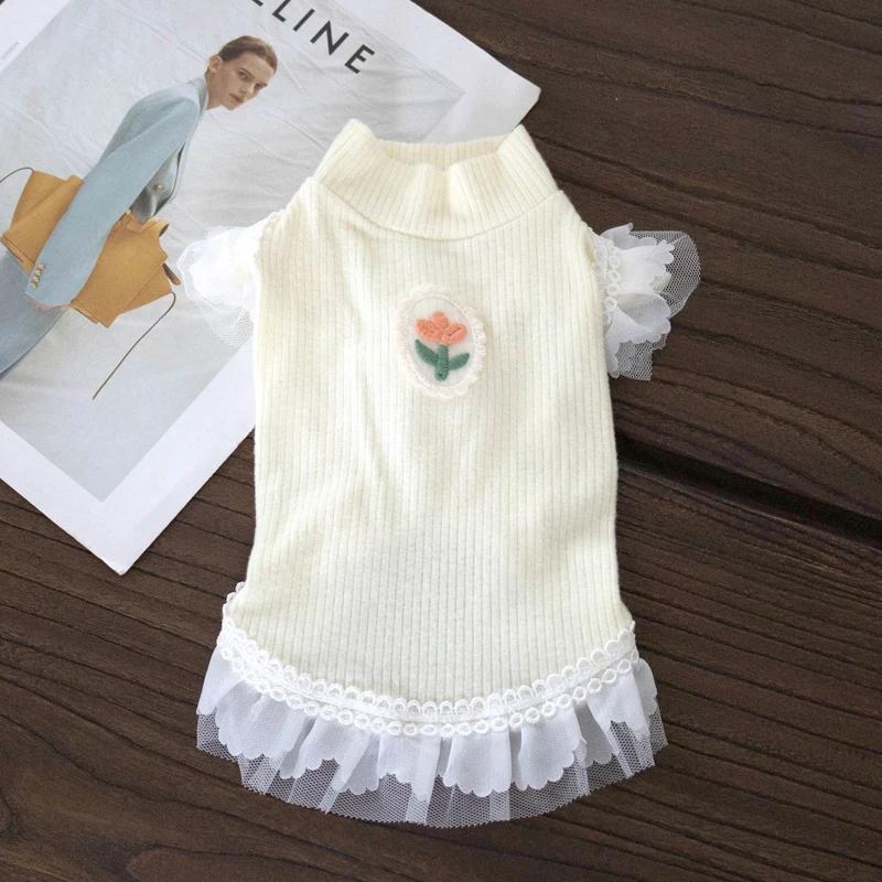 

Cat Dog Shirt Cat Puppy Small Dog Clothes Yorkshire Pomeranian Shih Tzu Maltese Poodle Bichon Frise Pet Clothing Pajamas Vest XXS жёлтый