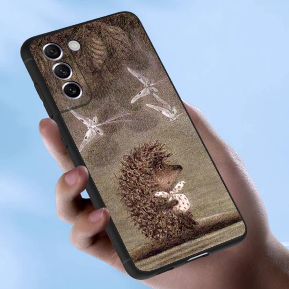 

Bright Hedgehog In The Fog Case For Samsung Galaxy Case S25 S23 S22 S21 S30 S20 S10 Ultra Plus FE TPU Soft Cover Samsung S25ULTRA