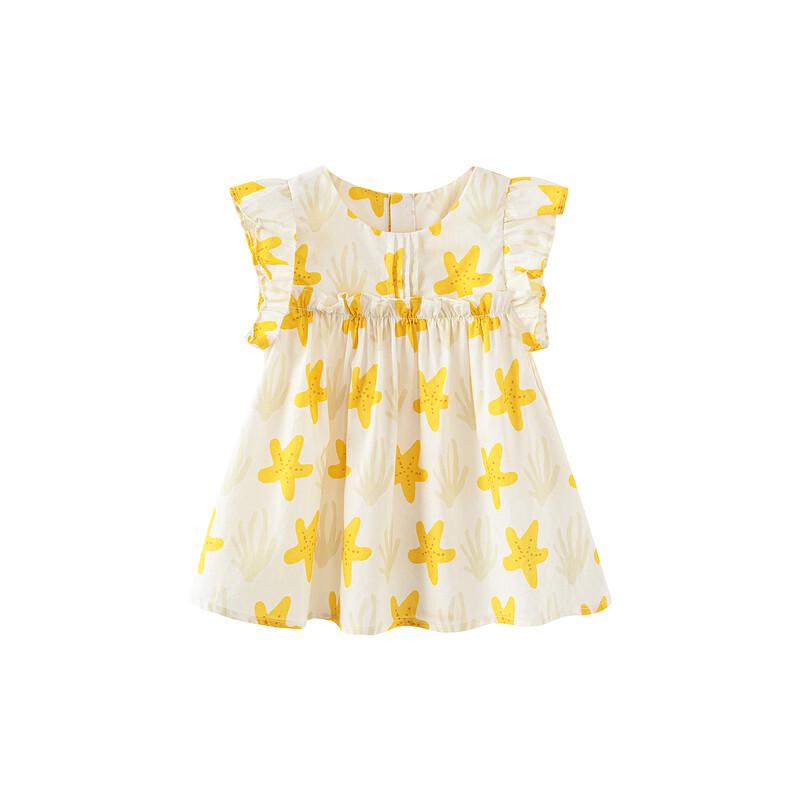 Minibala Girls' Cotton Short Sleeve Floral Blouse