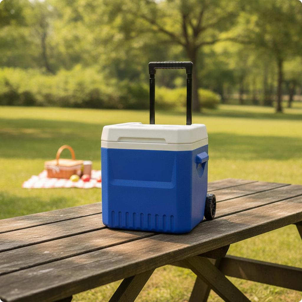 Portable Cold-Storage Container | Heavy-Duty, Recessed, ice chest with Hard