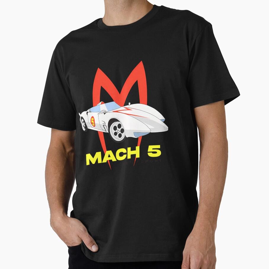 Mach Go Go Go Speed Racer Mach 5 Motorsport Anime Gift T-shirt Speedy Manga Graphic Clothes 120