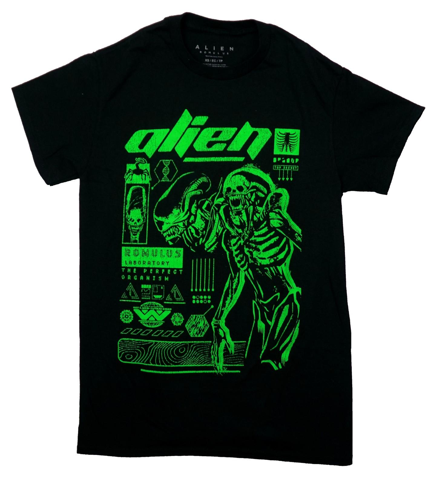 Alien Romulus New Adult T-Shirt - Laboratory Neon Green Perfect Organism Top XXXL