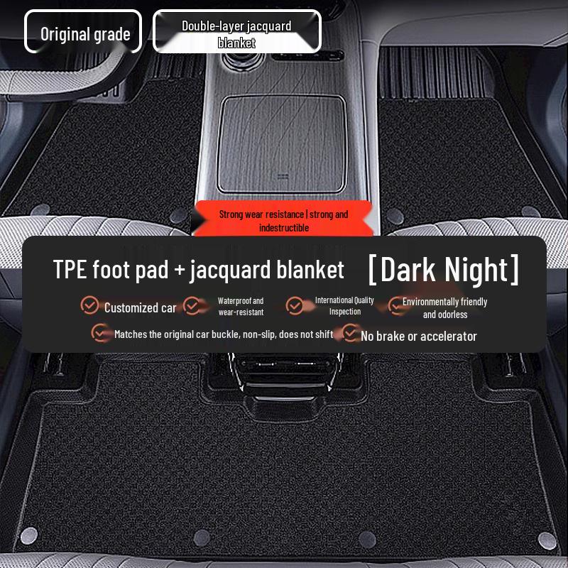 TPE All-Weather Floor Mats for Buick: Envision PLUS, Regal, LaCrosse, Excelle e5, Verano, Blue 6
