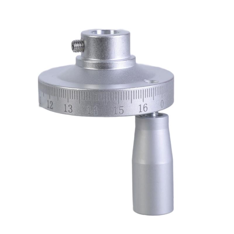

Sandblasted Aluminum Hand Crank Revolving Handle Wheel 50mm for Engraving Machine and Lathes High Temperature Resistance
