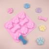 Cat Paw & Dog Bone Silicone Mold for Chocolate, Epoxy Resin, Fondant, Cake, Pudding, Mousse Decorations