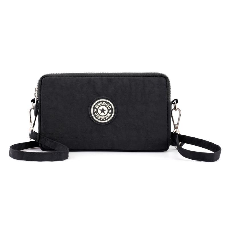 2023 Trendy Korean Style Women's Crossbody Bag with Three Layers and Long Wallet Coin Purse