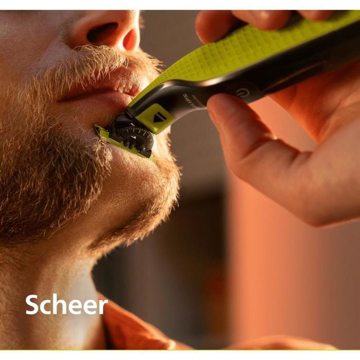 Elektrorasierer - PHILIPS - OneBlade 360 QP2724/23 - 100% wasserdicht - 45 min Akkulaufzeit - Langlebige Klinge