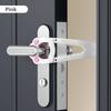 Punch-Free Pet Door Opener Adjustable Cat Door Holder Latch Easy Installation Pet Flap Door for Dog Cats Pet Supplies