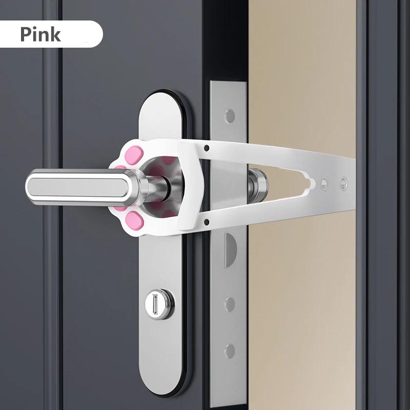 Punch-Free Pet Door Opener Adjustable Cat Door Holder Latch Easy Installation Pet Flap Door for Dog Cats Pet Supplies