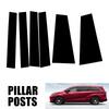 6Pcs Car Door Window Column BC Pillar Post Cover Trim PC Material Sticker For Toyota Sienna 2021-2025 Auto Stickers Parts