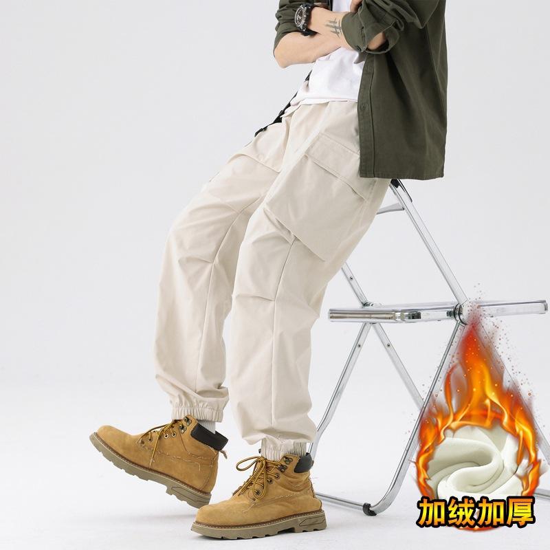 Charge Pants Men's Spring and Autumn Thickened Outdoor Mountaineering Pants Men's Waterproof, Windproof and Cold-proof Tooling Pants