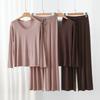 Women's Loose Casual Pajama Sets V-neck T-shirt and Drawstring Pants