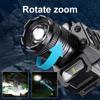 T51 Inductive Type Led Headlamp Fishing Head Lamp 5 Modes Zoom Lamp Waterproof Super Bright Camping Light Powered