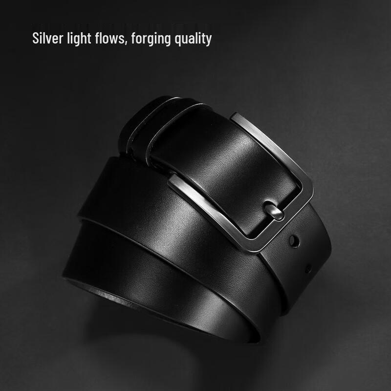 ZIPPO Men's Genuine Leather Pin Buckle Belt