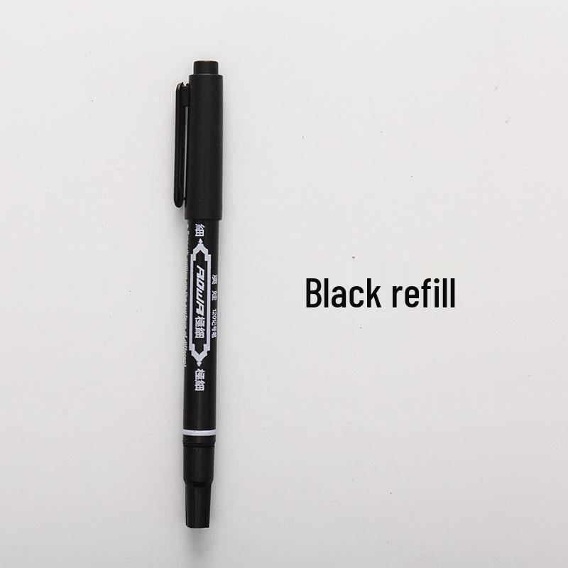 Double-ended Water-based Fine Tip Marker for Kids  Drawing  Outlining - Student Stationery чёрный