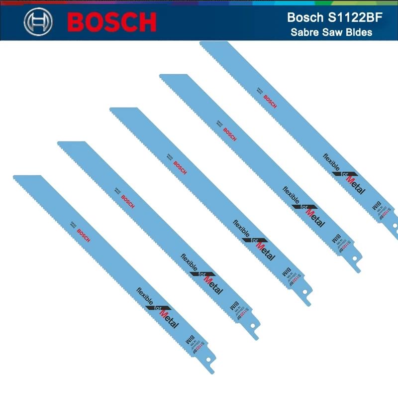 

Bosch 5 шт. S1122BF пильные полотна 225 мм 8,9 дюймов металлические пилы для деревообработки профессиональные аксессуары для сабельных пил оригинальные белый